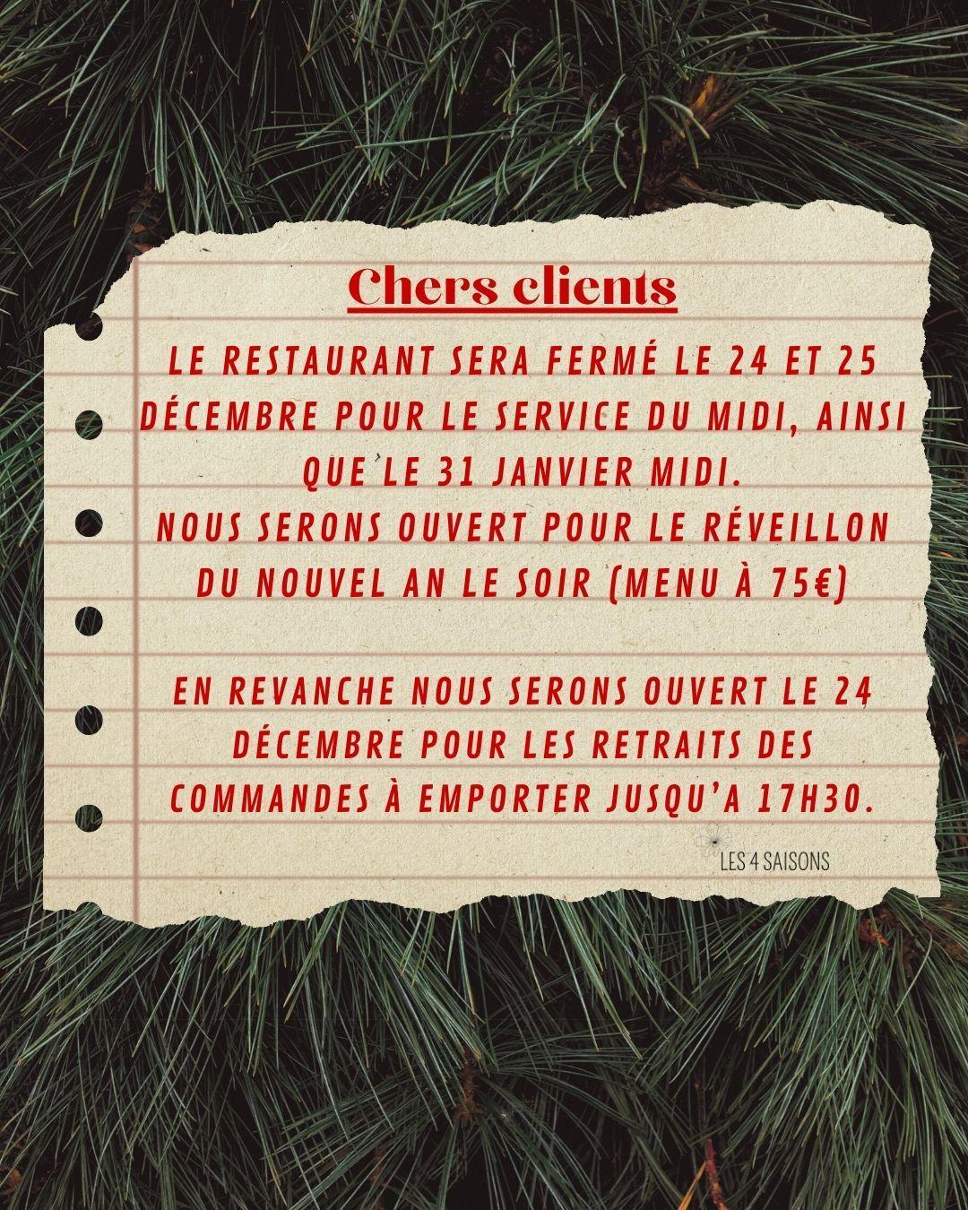 Infos Noël