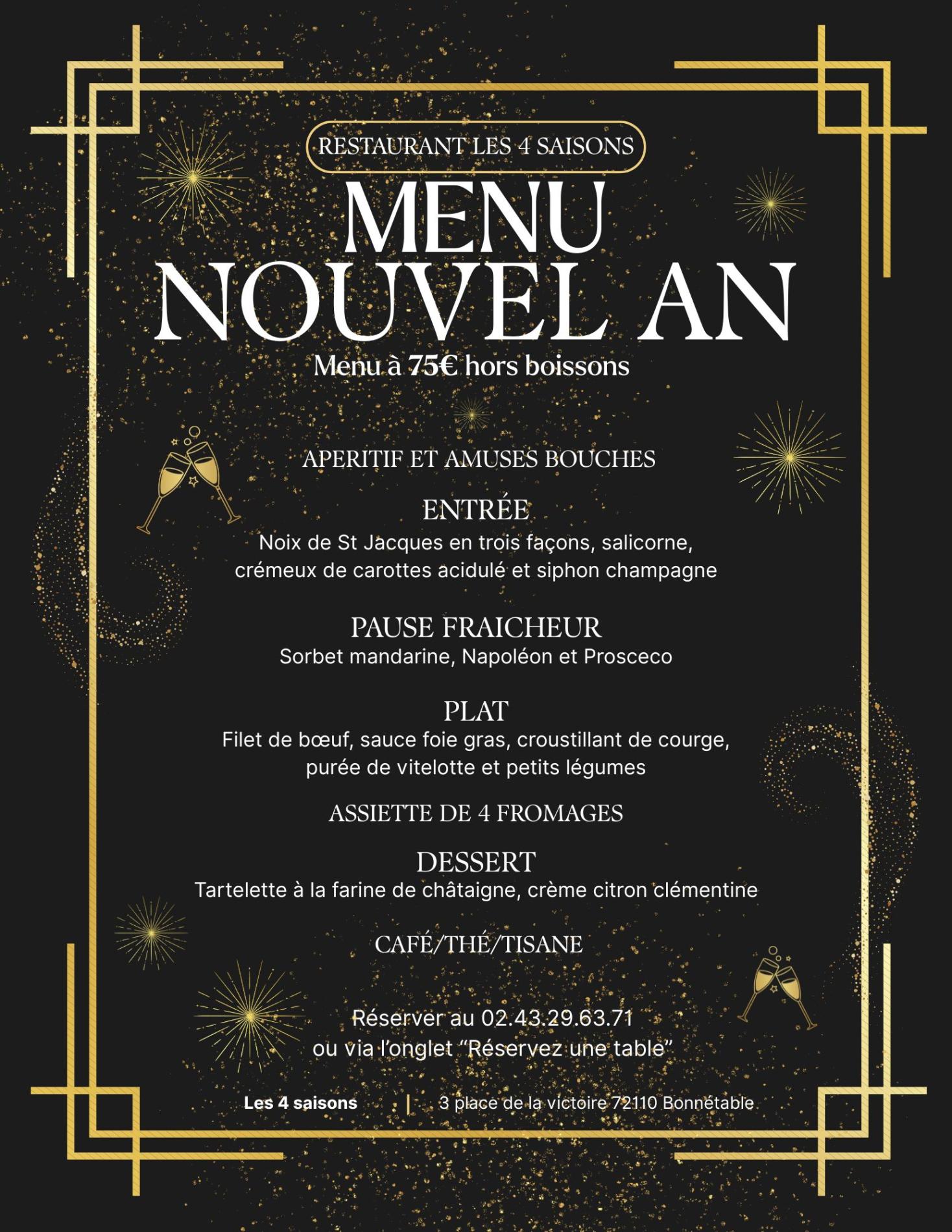Menu Nouvel AN